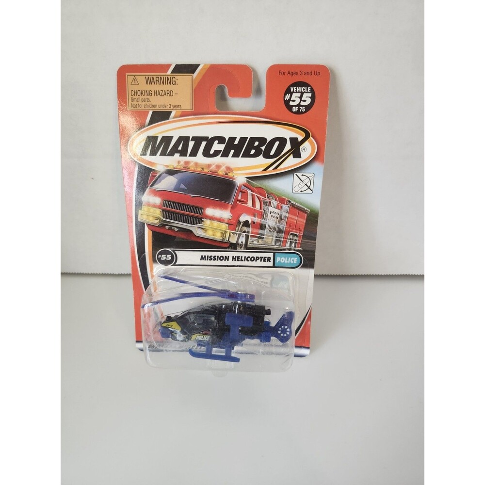 Matchbox #55 Mission Helicopter Police